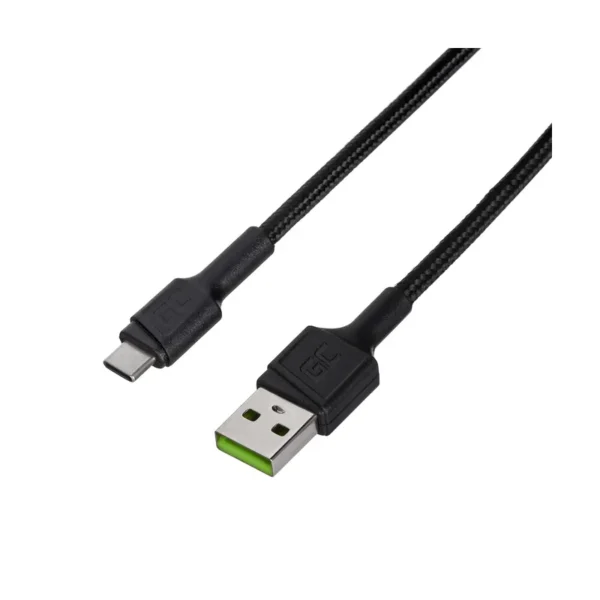 Green Cell KABGC25 USB cable 0.3 m USB A USB C Black