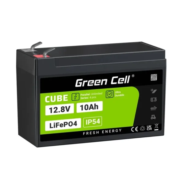 Green Cell LFPGC12V10AH UPS battery Lithium Iron Phosphate (LiFePO4) 12.8 V 10 Ah