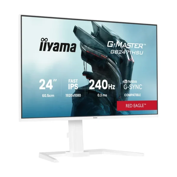 iiyama G-MASTER GB2471HSU-W1 computer monitor 60.5 cm (23.8") 1920 x 1080 pixels Full HD LED White
