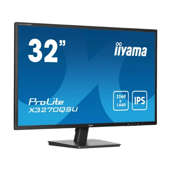 iiyama ProLite X3270QSU-B1 computer monitor 80 cm (31.5") 2560 x 1440 pixels Wide Quad HD LED Black