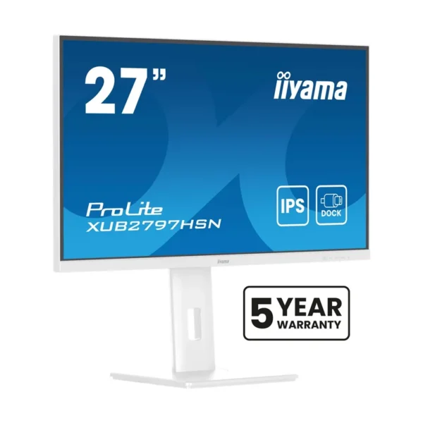 iiyama ProLite XUB2797HSN-W2 computer monitor 68.6 cm (27") 1920 x 1080 pixels Full HD LED White