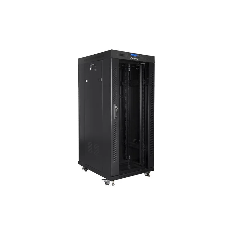 Lanberg FF01-8027-12BL rack cabinet 27U Freestanding rack Black