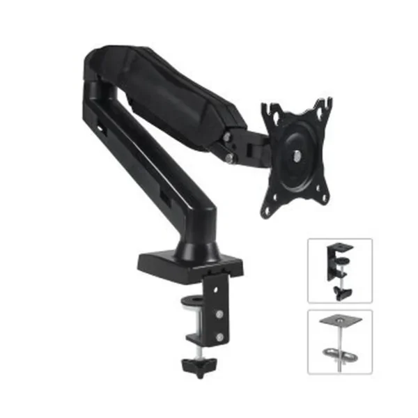 Maclean MC-860 monitor mount / stand 68.6 cm (27") Black Desk