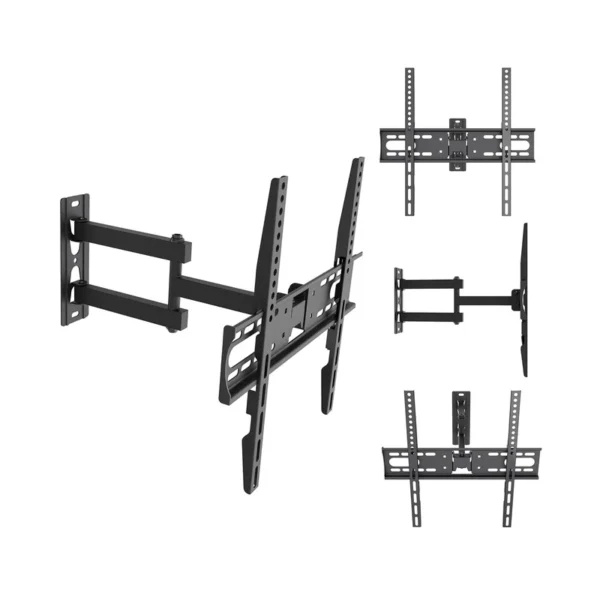 Maclean TV Mount / Bracket, max VESA 400x400, 32-55", up to 30 kg, black, tilt adjustment +2°~-10° and swivel adjustment +90°~-90°, MC-191