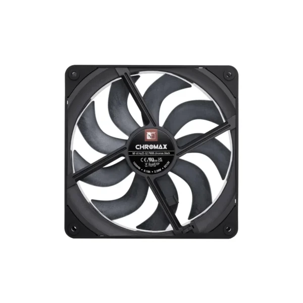 NF-A14x25 G2 PWM chromax.black - next-gen 140mm fan (black)