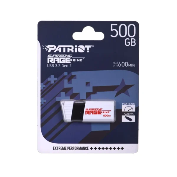 PATRIOT RAGE PRIME 600 MB/S 512GB USB 3.2 8K IOPS