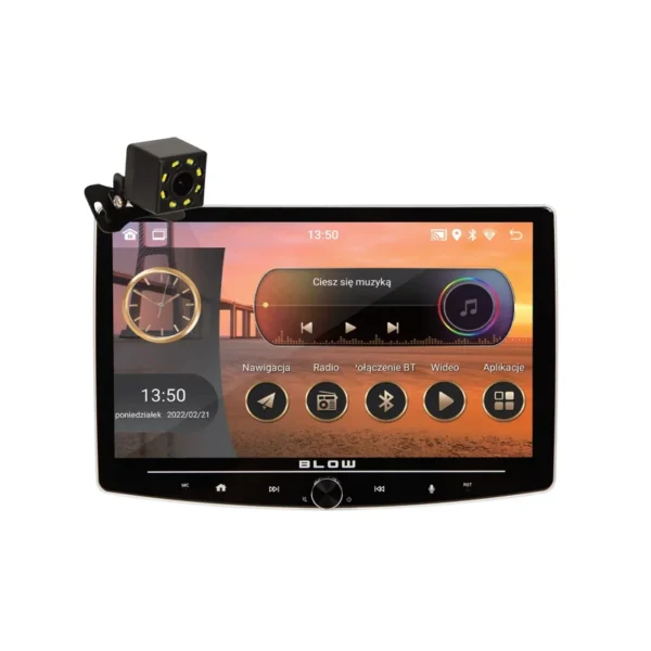 Radio BLOW CP01 1DIN 10" Android/WiFi/GPS/CARPLAY SWIVEL
