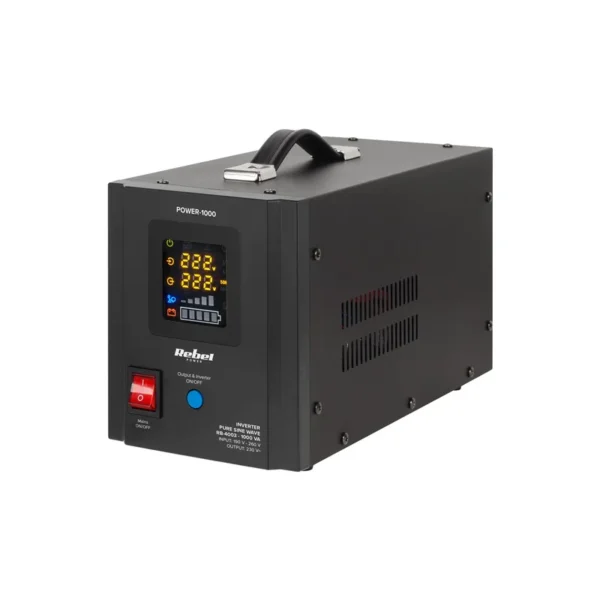 Rebel POWER-1000 Emergency Power Supply – a pure sine wave inverter with a 12V charging function, 230V, 1000VA/700W