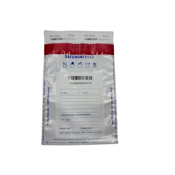 Security envelopes BESTPAK SAFEMONEYBAG deposit envelopes 190x260+35 mm B5 100 pcs. Transparent