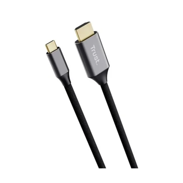 Trust 25630 cable gender changer USB-C HDMI Black, Silver