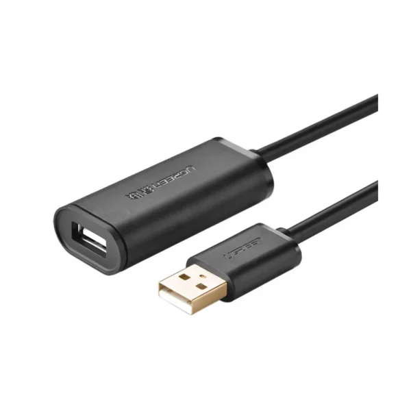UGREEN 10321 USB 2.0 Active Extension (M) to (F) Cable, 10 m, up to 480 Mbps, black