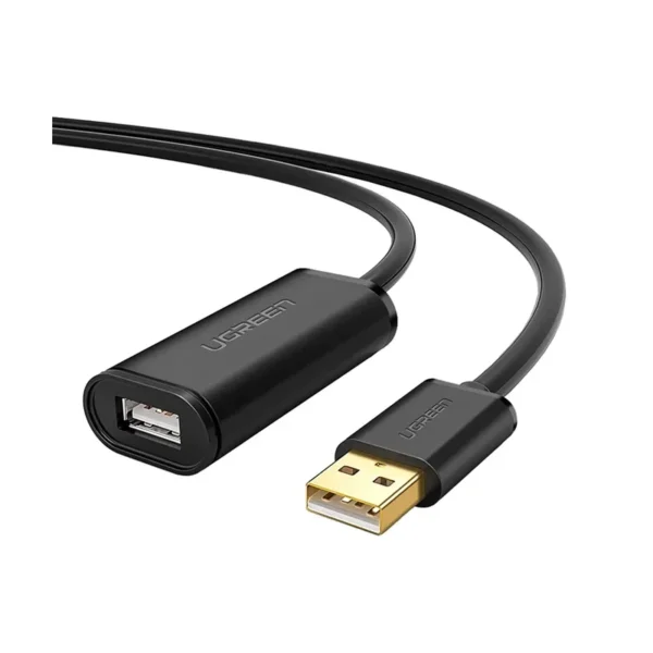 UGREEN 10324 USB Extension Cable | USB 2.0 Active, Male to Female, 20m (up to 30m), 480 Mbps, Black