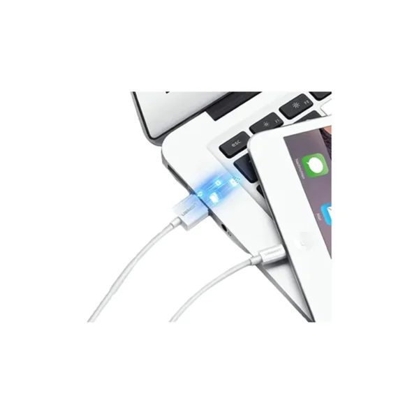 UGREEN 20728 Lightning to USB-A Male Cable 1m (MFi ceritified, ABS Shell, White) up to 480Mbps