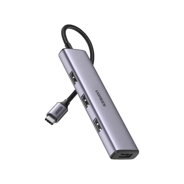 UGREEN 20841 USB Hub | USB-C to 4xUSB 3.0 A Female, Aluminum Case, 20 cm