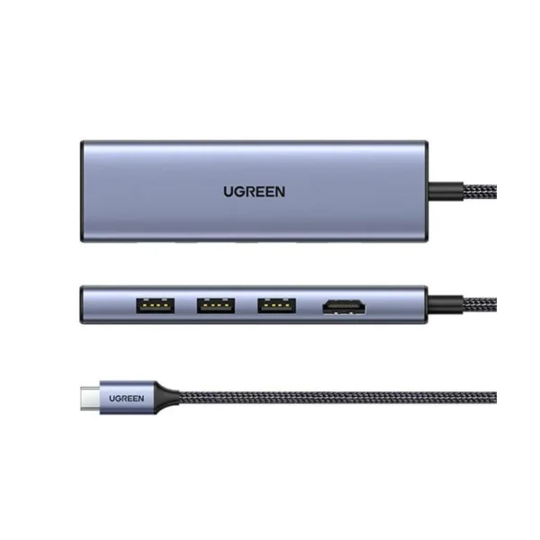 Ugreen 20956A interface hub USB Type-C 5000 Mbit/s Silver