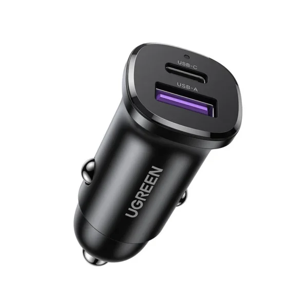 UGREEN 25845 Car Charger | 30W, USB-C PD + USB-A QC