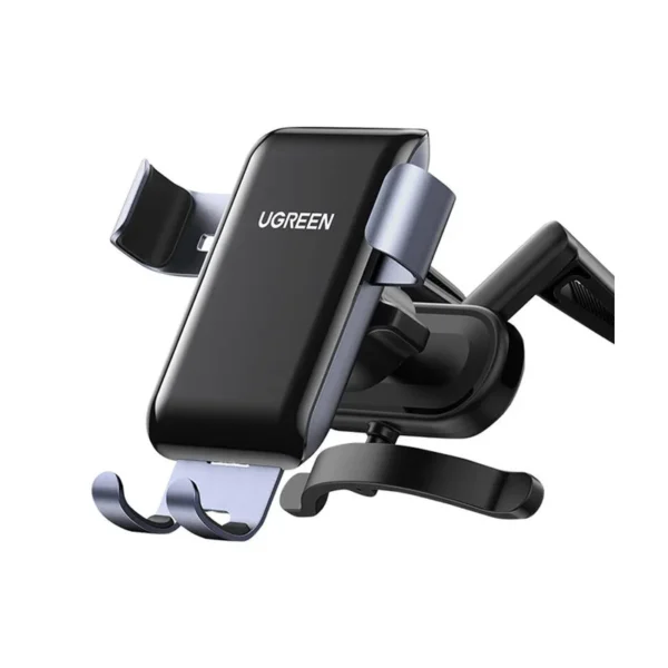UGREEN 30401 Gravity Vent Car Phone Holder | Gray, Aluminum Alloy + (PC+ABS) + Silicone
