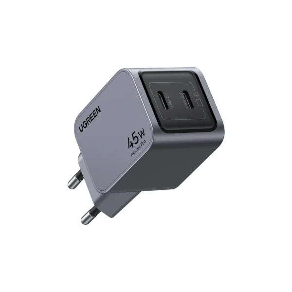 UGREEN 35008 45W Nexode GaN Pro wall charger, 2*USB-C (gray)