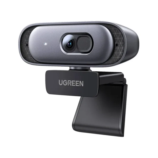 UGREEN 35626 Webcam | 2K, Full HD 1080p/60fps, Auto Focus & Light Correction, Dual Mic
