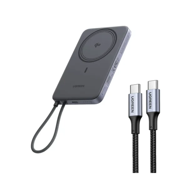 UGREEN 50150 USB-C 2.0 Male To USB-C 2.0 Male Cable 1m (Black, Aluminum case with braid) up to 480Mbps 60W