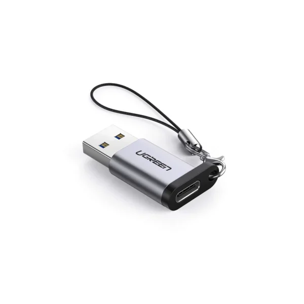 UGREEN 50533 USB-A 3.0 Male to USB-C Female Adapter (Gray)