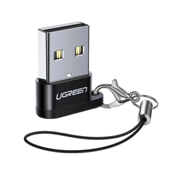 UGREEN 50568 USB Adapter | USB 2.0 to USB-C, up to 480 Mbps, Black