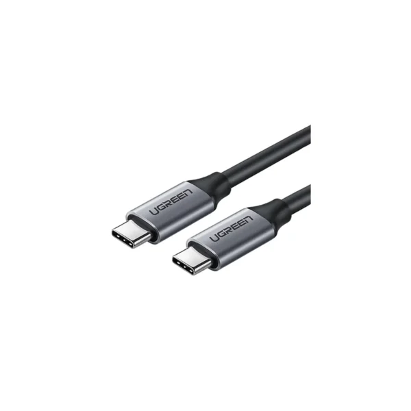 UGREEN 50751 USB-C 3.1 M/M Cable Nickel Plating Aluminum Shell 1.5m Data&Charging+&Audio+Video, Compatible with Thunderbolt 3 interface, up to 5Gbps, (60W max), 4K60Hz (Gray)
