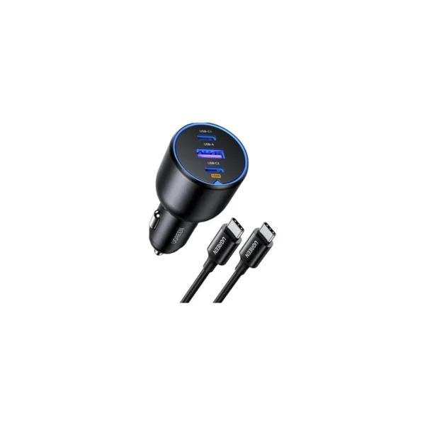UGREEN 55511 130W 3-Port Fast Car Charger Set