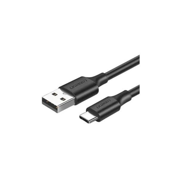 UGREEN 60115 USB 2.0A Male To USB-C Male Cable Nickel Plating 0.5m (Black) Speed up to 480Mbps fast charge 3A