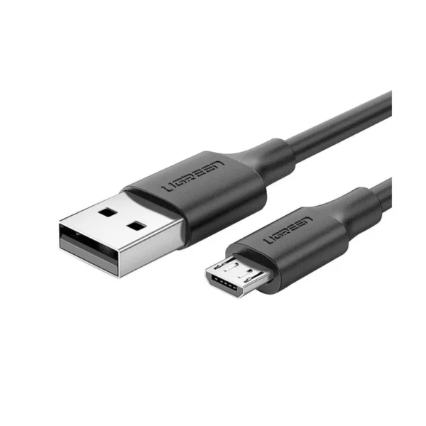 UGREEN 60135 USB Cable | USB 2.0 A to Micro USB, 0.5m, 480Mbps, 18W, Black