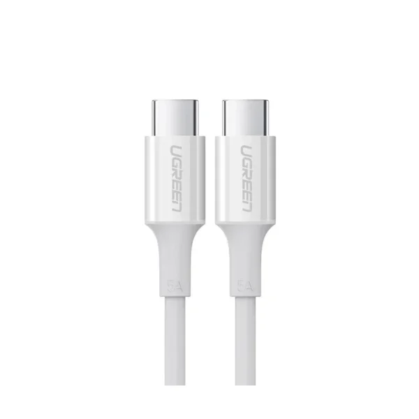 UGREEN 60551 USB-C 2.0 Male To USB-C 2.0 Male Cable 1m (White) up to 480Mbps 100W
