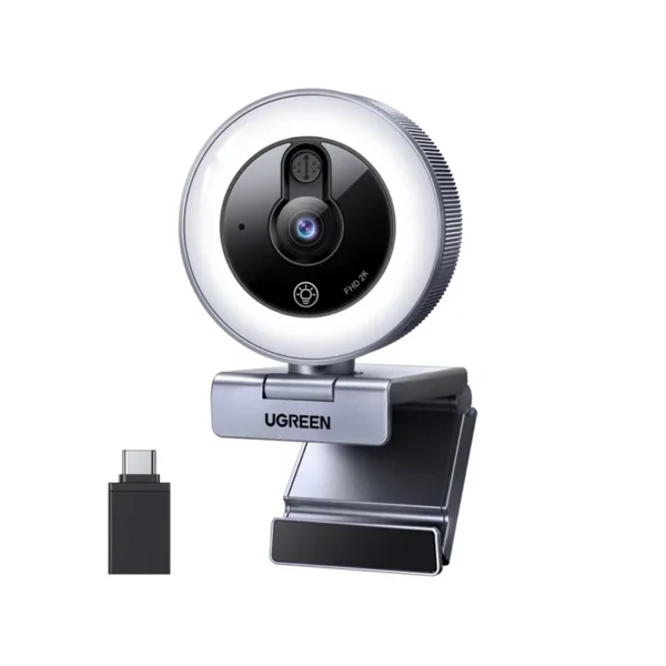 UGREEN 65857 Webcam | USB HD with backlight, 2K/30fps