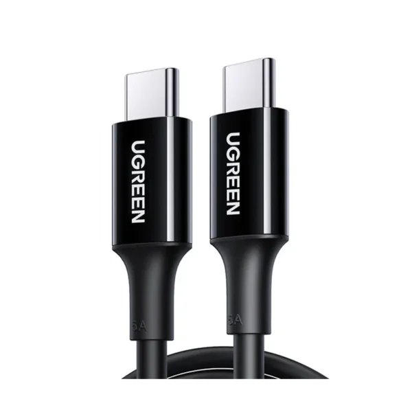 UGREEN 80371 USB-C 2.0 Male To USB-C 2.0 Male Cable 1m (Black) up to 480Mbps 100W