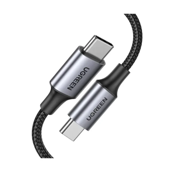 UGREEN 90120 USB-C 2.0 Male To USB-C 2.0 Male Cable 3m (Black, Aluminum case with braid) up to 480Mbps 100W