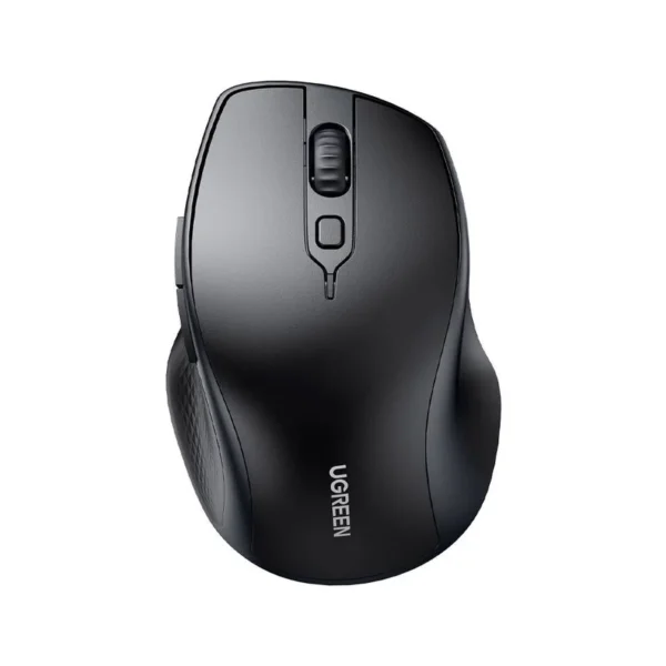 UGREEN 90395 Wireless Mouse | Ergonomic with USB Nano Receiver, Bluetooth 5.0 and 2.4 GHz, 800/1200/1600/2000/4000 DPI, 5 Buttons, Silent