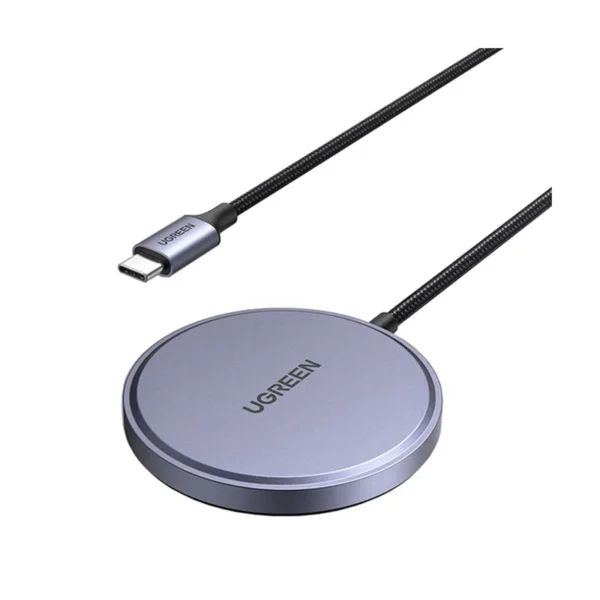 UGREEN MagFlow Wireless Charger | 55206, Qi2, 15W, MagSafe Compatible, cable 1.5 m