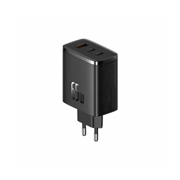 Baseus OS-Cube Pro 2 x USB-C + USB 65W wall charger Black
