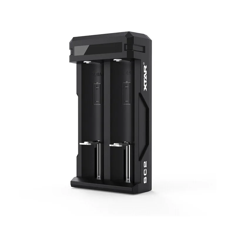 Fast charger for Li-ion Cylindrical Batteries 18650 Xtar SC2