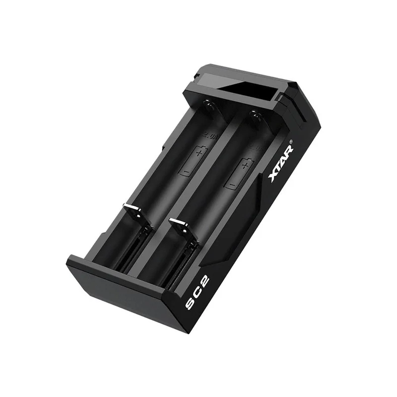 Fast charger for Li-ion Cylindrical Batteries 18650 Xtar SC2