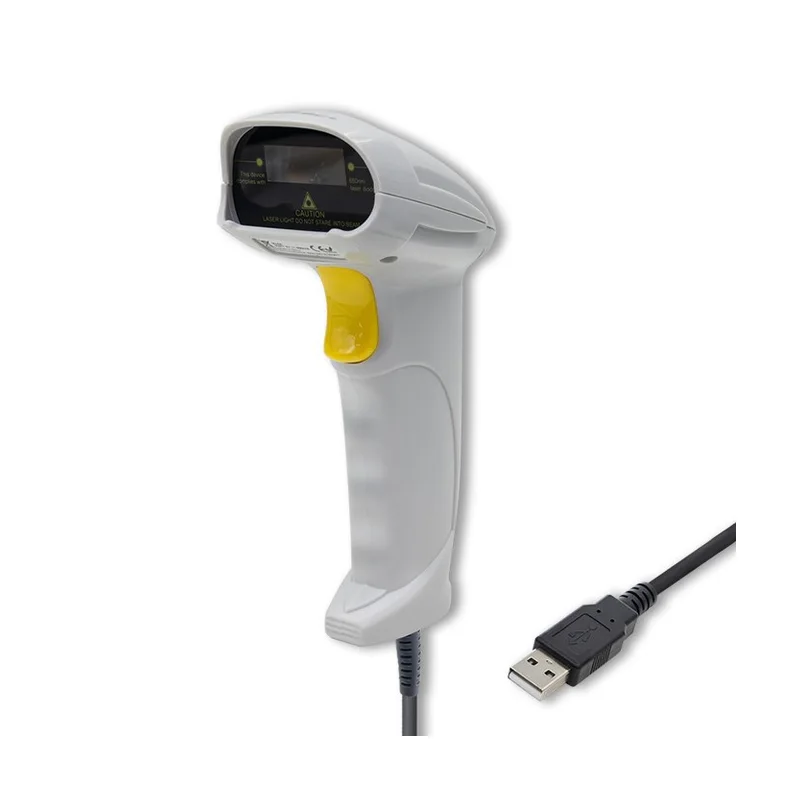Qoltec 50877 Laser scanner 1D | USB | White