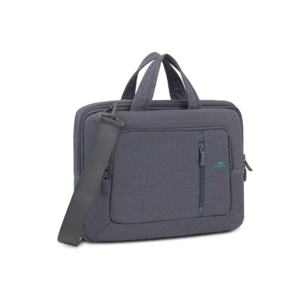 RivaCase 7520 Shoulder Bag | grey, Laptop Canvas, 13.3
