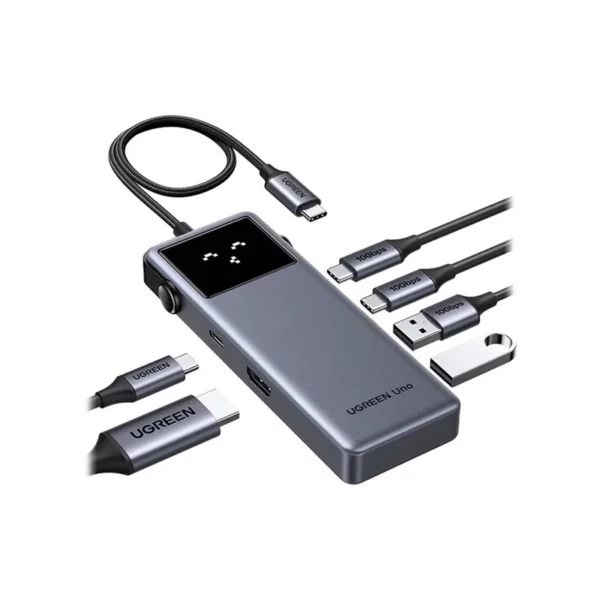 UGREEN 75177 Uno USB-C Hub | 6-In-1, HDMI(4Kx60Hz)+3xUSB-A3.0+USB-C3.0+PD(100W)
