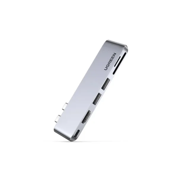 Ugreen 80856 laptop dock/port replicator 2 x USB 3.2 Gen 2 (3.1 Gen 2) Type-C Aluminium