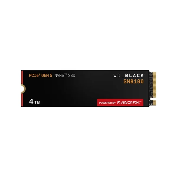 Western Digital SSD Black SN8100 Solid State Drive | 4TB, M.2 NVMe Gen 5.0